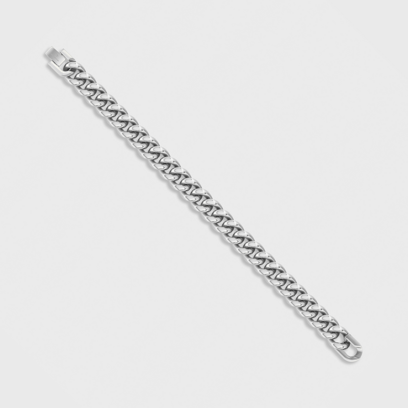 Cuban Link Bracelet (Silver) - 12mm