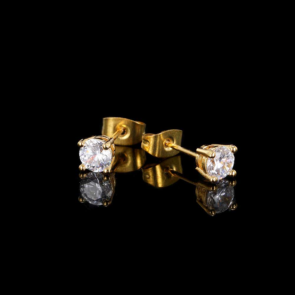 Classic Stud Earrings (Gold) – Imperium