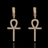 Ankh Earrings (Gold)