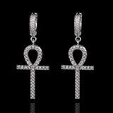 Ankh Earrings (Silver)