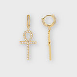 Ankh Earrings (Gold)