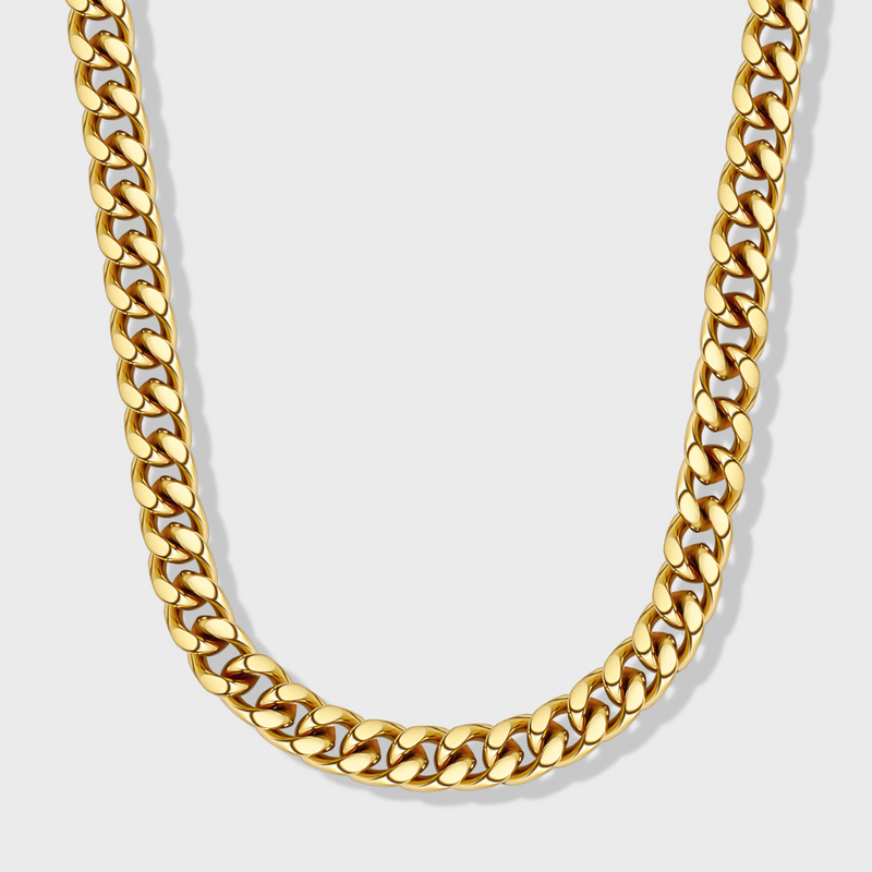 Cuban Link Chain (Gold) - 8mm