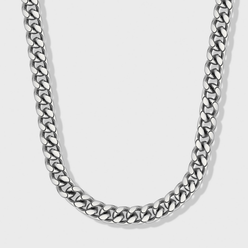 Women's Cuban Chain (Silver) - 8mm