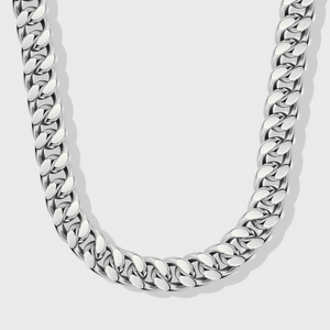 Cuban Link Chain (Silver) - 12mm