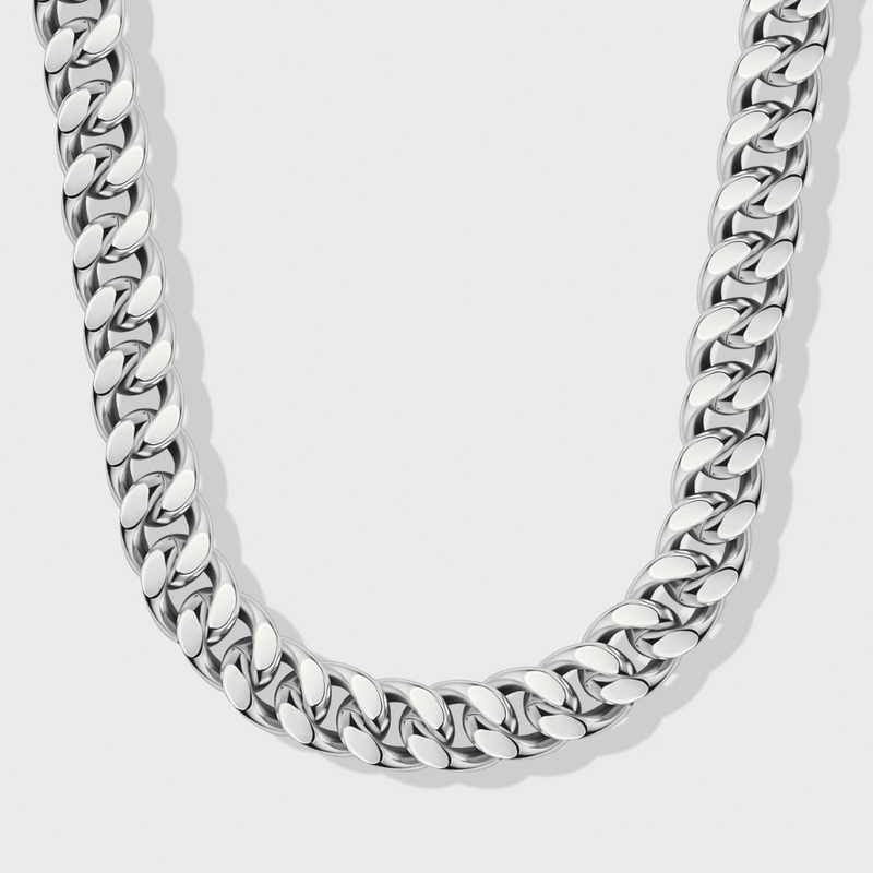 Cuban Link Chain (Silver) - 12mm