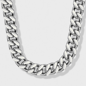 Cuban Link Chain (Silver) - 16mm