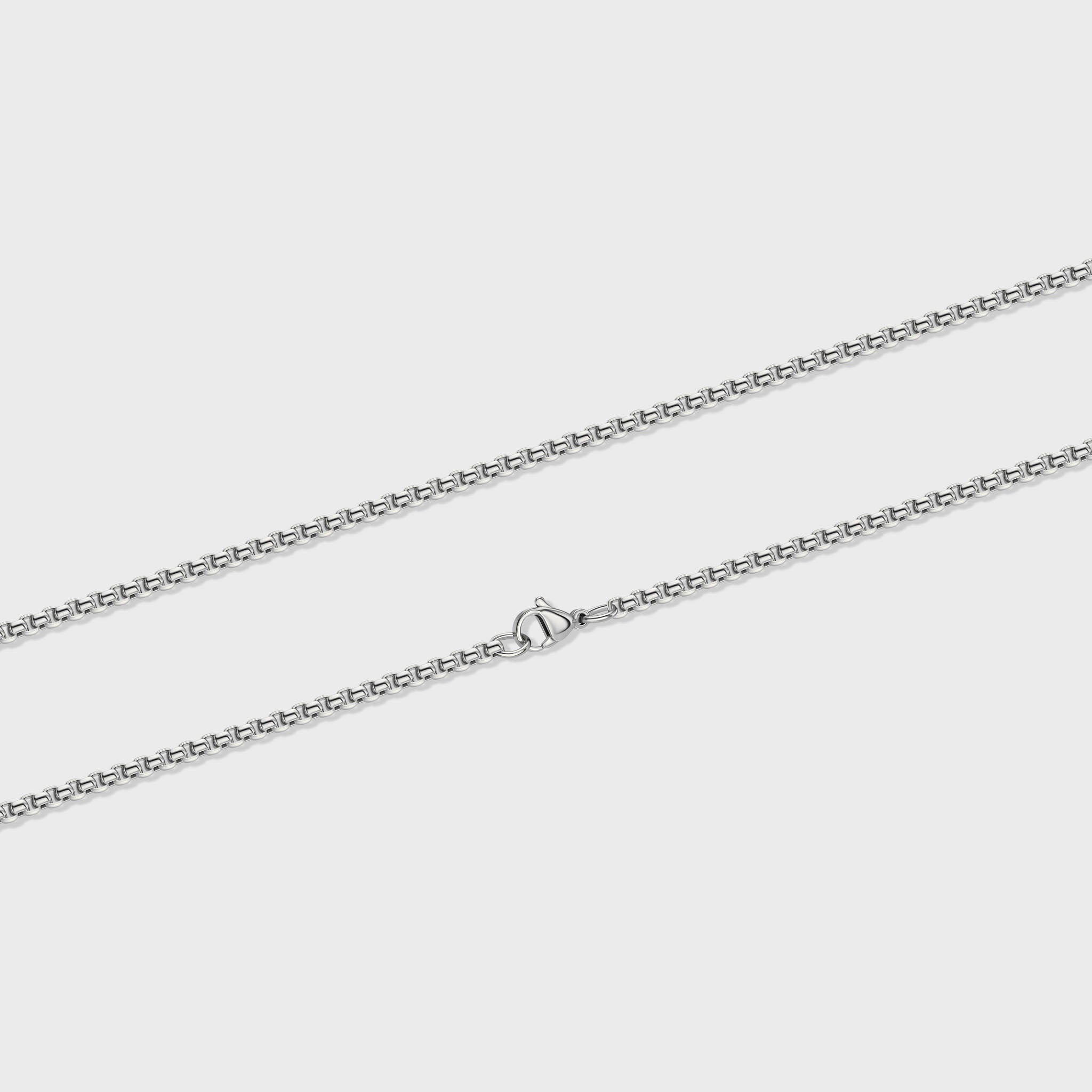 3mm Rounded Box Chain Round Box Chain (Silver) - 3mm – Imperium