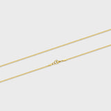 Flat Snake Chain (Gold) - 2mm