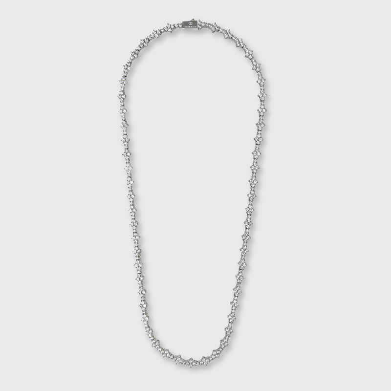 Honeycomb Tennis Chain (Silver) - 6.5mm