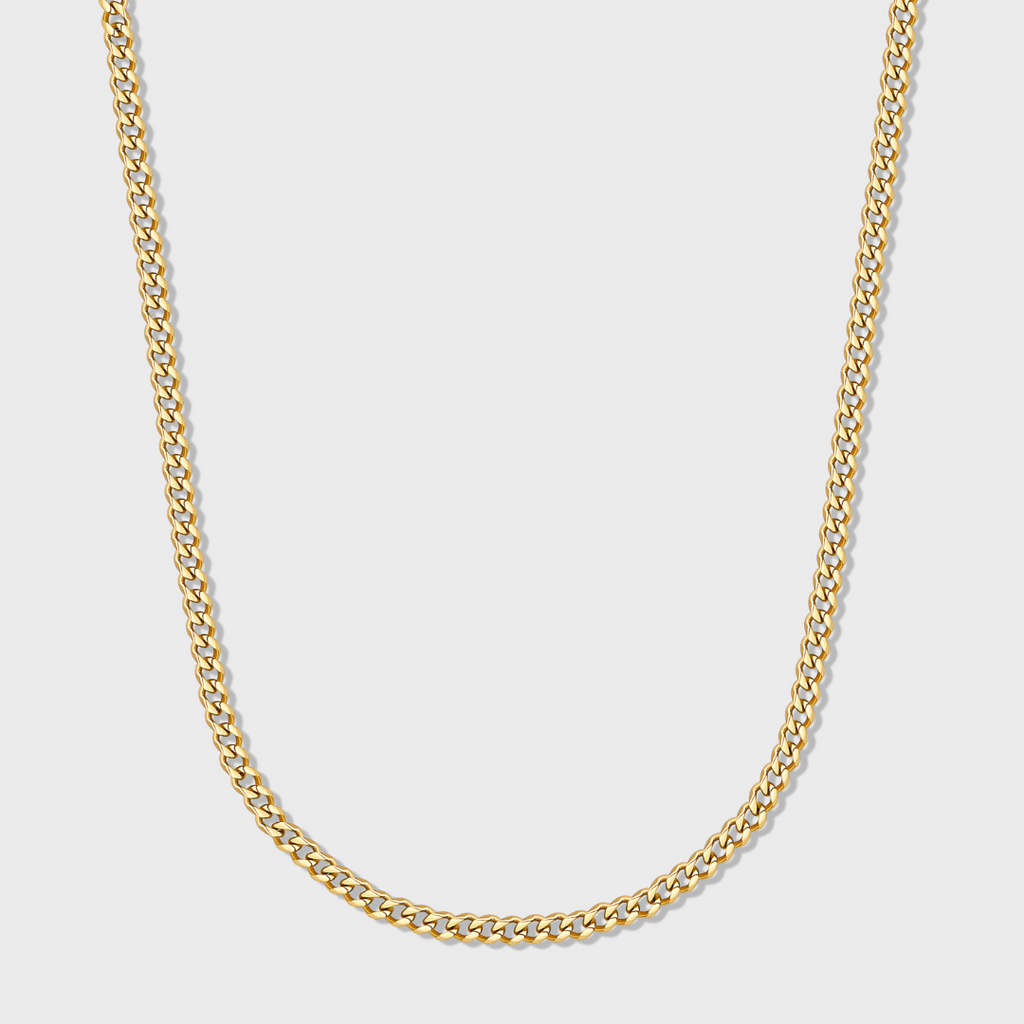 Micro cuban gold on sale chain