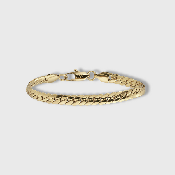 Miami Cuban Link Bracelet (Gold) - 5mm
