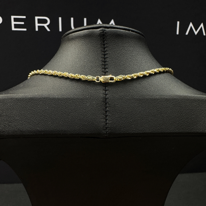 Solid Gold Rope Chain - 3mm