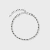 Rope Bracelet (Silver) - 4mm