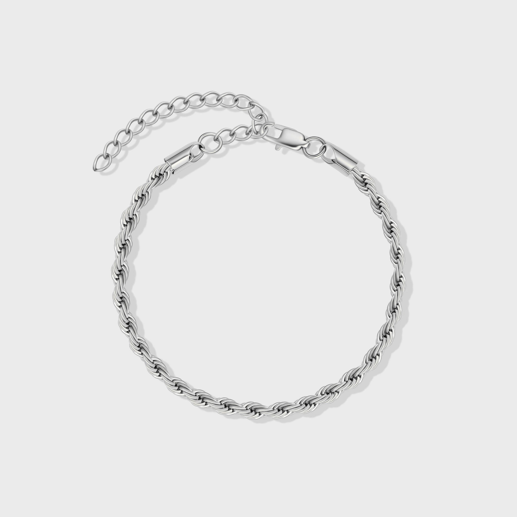 Women's Rope Bracelet (Silver) - 4mm – Imperium