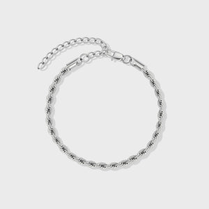 Rope Bracelet (Silver) - 4mm