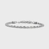 Rope Bracelet (Silver) - 4mm