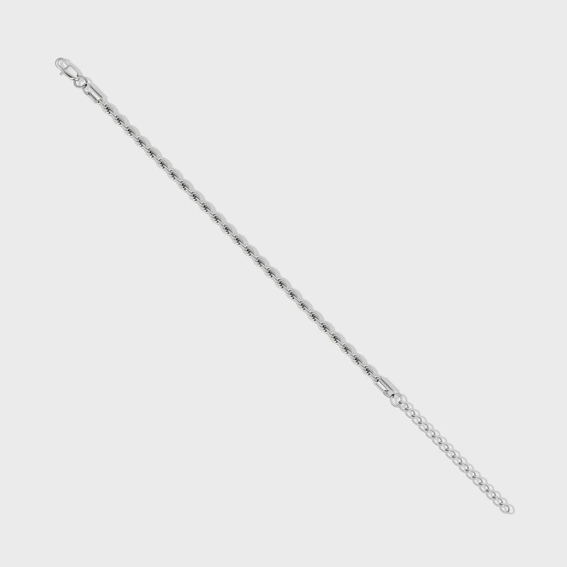 Rope Bracelet (Silver) - 4mm