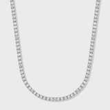 Tennis Chain + Bracelet (Silver) - 3mm