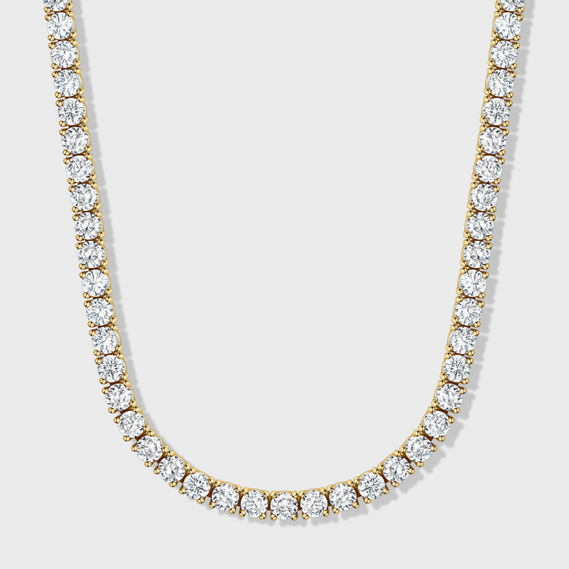 Women's Tennis Chain (Gold) - 5mm