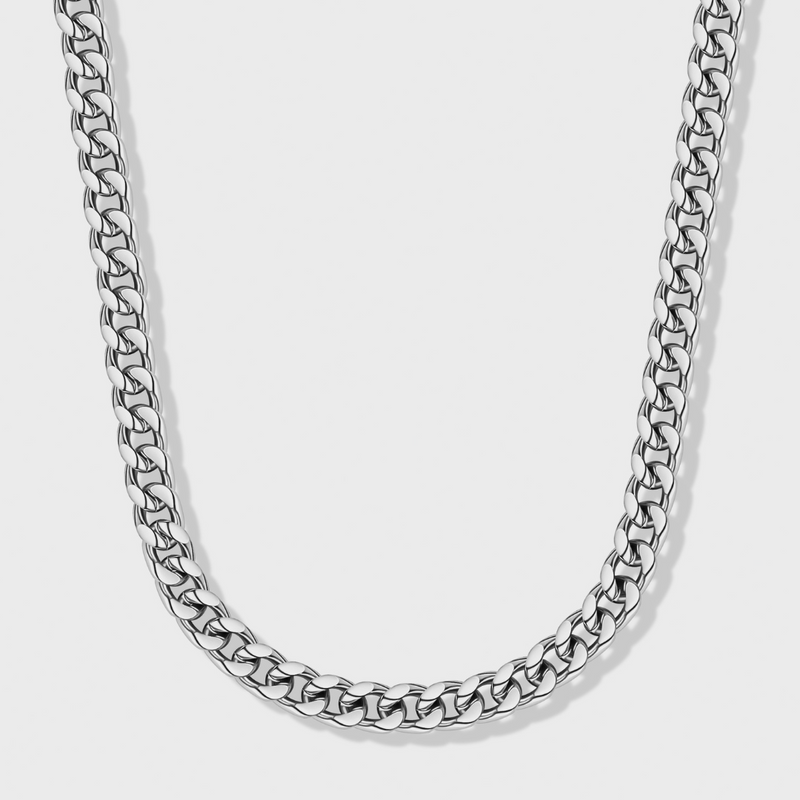 Cuban Link Chain (Silver) - 5mm